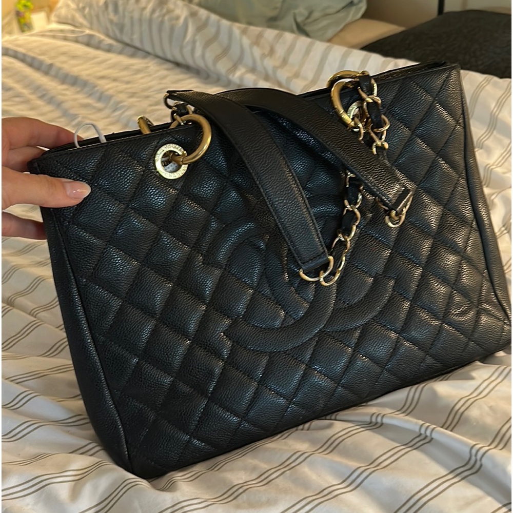 Chanel Grand Shopping Caviar Leather Tote